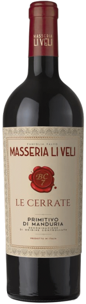 PRIMITIVO DI MANDURIA LE CERRATE 2023, Masseria Li Veli