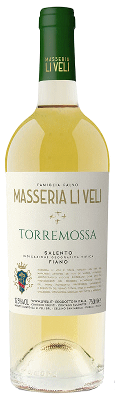 FIANO TORREMOSSA Salento 2021, Masseria Li Veli | vini-vinos.de /  Weinhandel Schloss Buttenheim